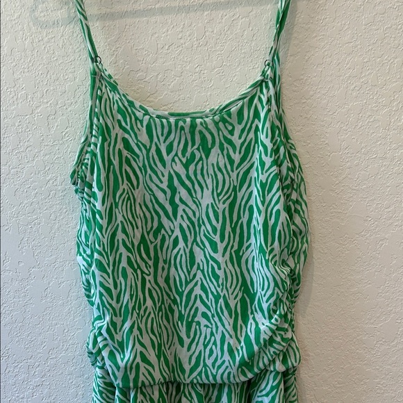 Diane Von Furstenberg x Target Green Mini Dress Strappy Mesh Sea Twig - Picture 7 of 12